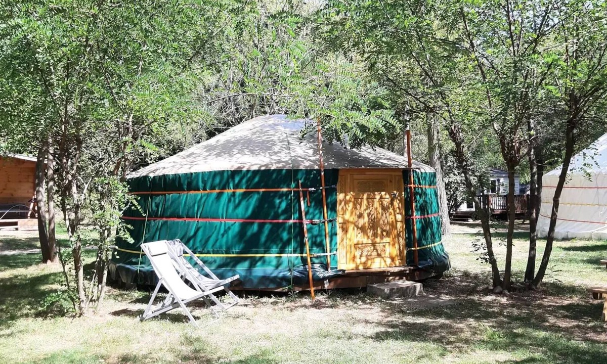 Arlebosc Cabin | Camping du Viaduc* - Yurt 1 Room 4/5 People Without Sanitary