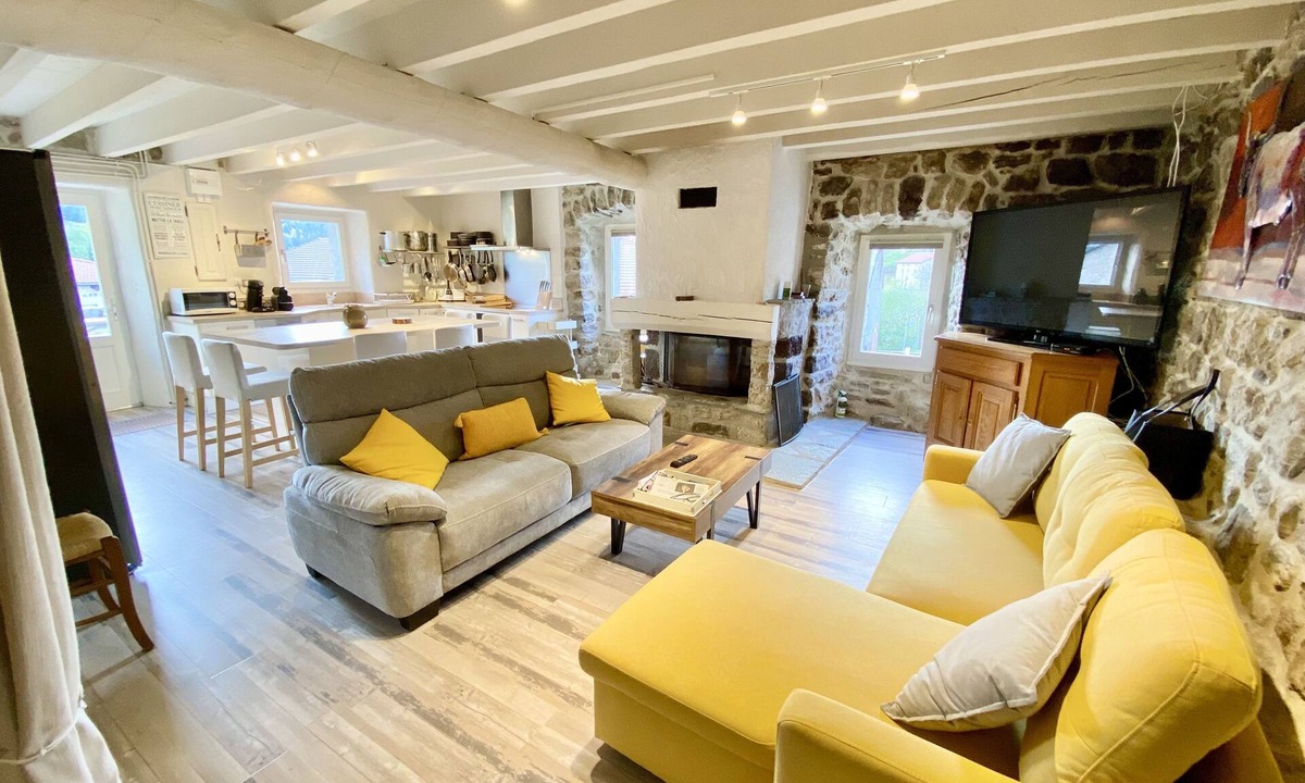 Mazan-l'Abbaye House | Ferme Cosy 15p sur la Montagne Ardéchoise, Salle de Réception