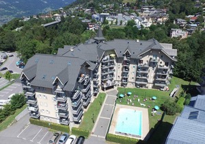 4th floor, swimming pool, balcony, tv, ski locker, 45m², Saint Gervais