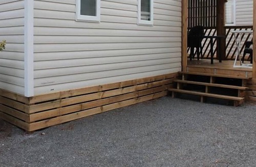 Joyeuse House | Camping Bois Simonet**** - Mobil-Home Genêt 3 Rooms 4/6 People Air Conditioned