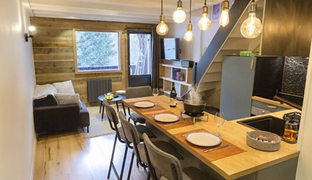 A lovely duplex with views of the Mont Blanc