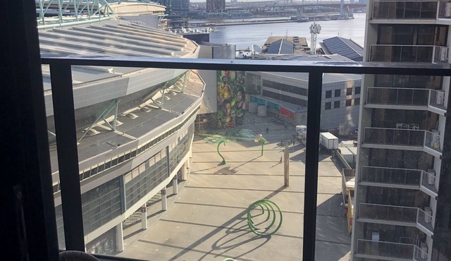 Harbour views at Docklands, Melbourne. Next to Marvel stadium