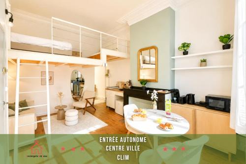 " Nid Secret " Chambre insolite sous-sol - Wifi - Centre Ville