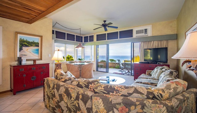 Oceanview Maui Villa | 1 King Bed | Near Kapalua Bay Beaches