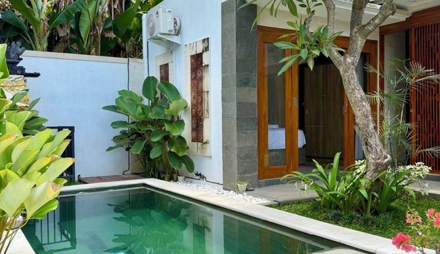 Villa 2 bedrooms, 2 bathrooms and private pool, 2 minutes from the beach