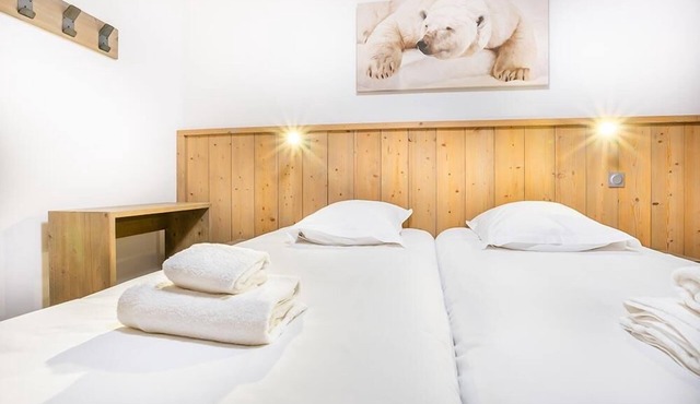 Wifi, 50m from resort center, 4th floor, view mountain, fitness, swimming pool, sauna, hammam