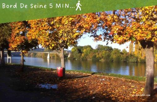Bonnieres-sur-Seine Apartment | 2 appartements 10 personnes Linge de maison et Wi-Fi À 10 min de Giverny